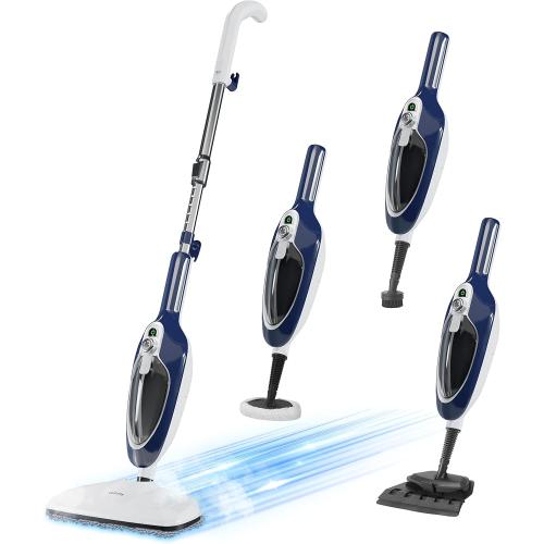 GorFanty Steam Mop - 10-in-1 Floor Steamer MultiPurpose Steam Cleaner | Detachable Handheld for Hardwood/Tile/Laminate All Floors Carpet Cleaning with 11 Accessories for Whole Home Use(Blue) ‼️used‼️