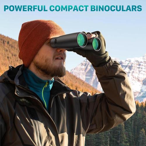 Kylietech 12x42 Binoculars BAK4 FMC Lens Waterproof Fogproof Phone Adapter