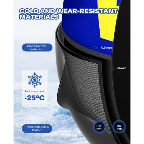Raxurt Heavy Duty Snow Tube with Premium Canvas Cover, Inflatable Snow Sled for Kids and Adults, Thickened Bottom with Towable Pull Ring, Sledding Winter Outdoor Fun Toys