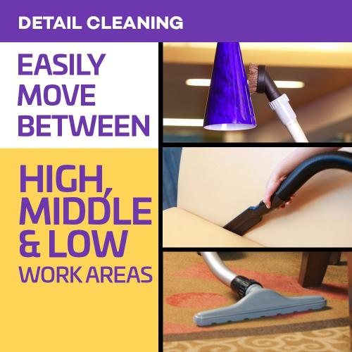 ProTeam Backpack Vacuums, ProVac FS 6 Commercial Backpack Vacuum with HEPA Media Filtration and Restaurant Tool Kit, 6 Quart, Corded