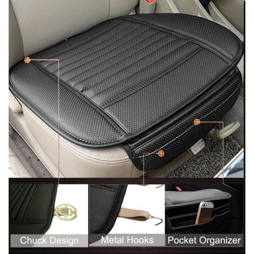 Big Ant Breathable Car Seat Cover 1Pack PU Leather Car Seat Cushion Pad Fit for Car and Office Chair (Black)