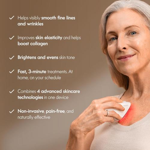 Laduora Lumeo 4-in-1 SkinLift Beauty Device   Serum Kit | Pro Glow System for Face & Neck