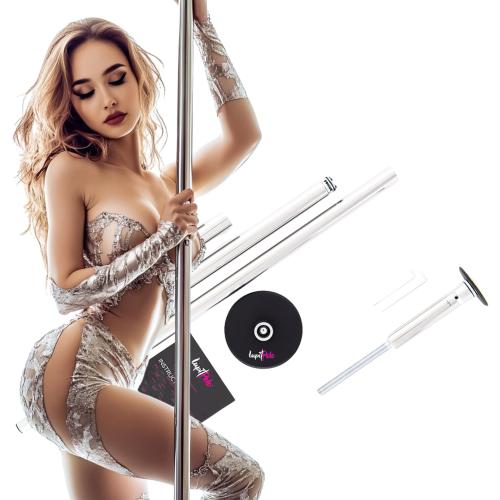 LUPIT Classic G2 Quick Lock - Portable Dance Pole for Home - Spinning & Static Mode - Professional Pole Dancing Pole for Apartment, Club, Party, Pub - Easy Installation - No Drilling