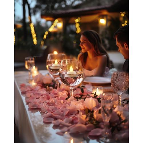 Homemory 200 Hours 35 Pack Flameless Floating Candles, Warm White Led Flickering Tealight Candles in Bulk, Decor for Wedding, Party, Centerpiece, Pool, Christmas