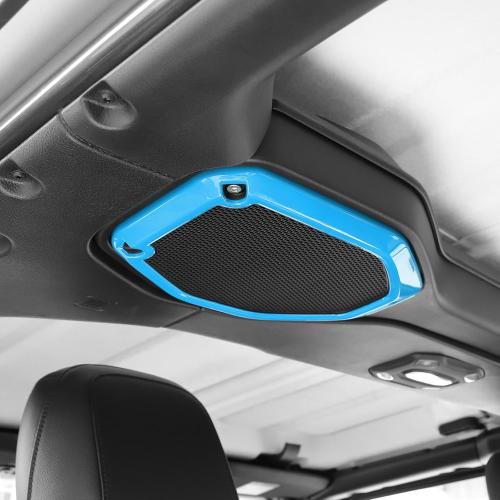 RT-TCZ for Wrangler JL Top Roof Speaker Cover Trim for Jeep Wrangler JL JLU Gladiator JT 2018-2023 Baby Blue Interior Accessories 2pcs