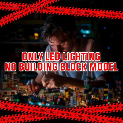 Nitemode LED Light Kit Compatible with Lego Home Alone House 21330 – Upgraded Layered Lighting Design, Accessories for Display ((JUST Lights)