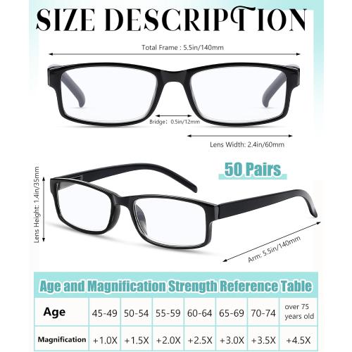 Yexiy Reading Glasses for Men Women Frame Eyeglasses with Spring HingeTraditional Readers for Office Home‼️may not look exactly as pictured‼️