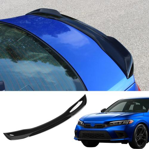 Spoiler Wing Compatible with 2022 2023 2024 2025 Honda Civic Sedan Spoiler Trunk Rear Spoiler Wing Lip for Honda Civic Sedan Accessories (Glossy Black)