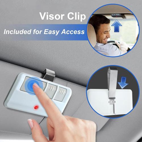 1 for Chamberlain Craftsman LiftMaster Garage Door Opener Remote, Replaces 893LM 893Max 891LM 371LM 373LM 971LM 973LM, no Wait Wireless Remote Keyless Entry, Safe Security(White)