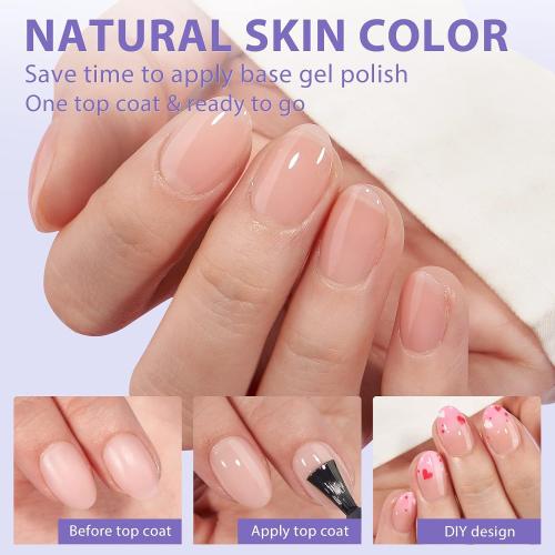 BTArtbox XCOATTIPS Nude Press On Nails, Extra Short Almond, 160 Pcs