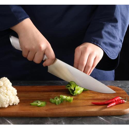 Cangshan ELBERT Series German Steel Forged Knife Block Sets (17-Piece, White)