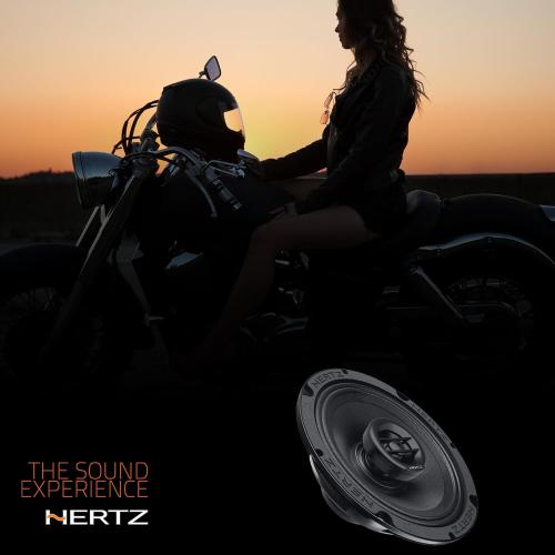 Black Pair of HERTZ SPL Show Series SX-165-NEO 6.5 Two-Way SPL Coaxial Speakers with Neo Magnets and UV/Waterproofing