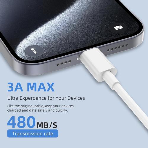2Pack 6FT USB to USB C Cable for iPhone 17 16 15 Charger Cord, for Apple 17 16 15 Pro/Pro Max/Plus Type C Cord, for iPad Pro 12.9/11, Air 5th/4th Gen, Car Charger Carplay Charging Cable