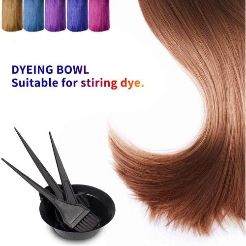 Hair Dye Color Brush and Bowl Set, Black