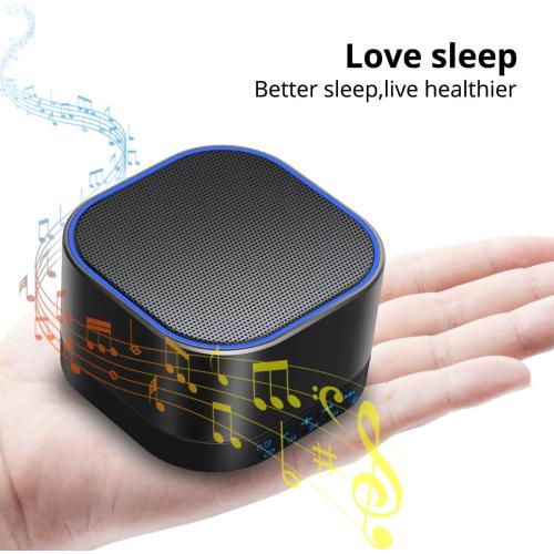 Magicteam White Noise Machine with 20 Non Looping Natural Soothing Sounds Memory Function 32 Levels of Volume Powered by AC or USB and Sleep Sound Timer Therapy for Baby Kids Adults Black