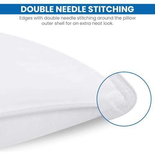 Utopia Bedding Bed Pillows for Sleeping (White), King Size, Set of 2, Hotel Pillow, Cooling Pillows for Side, Back or Stomach Sleepers