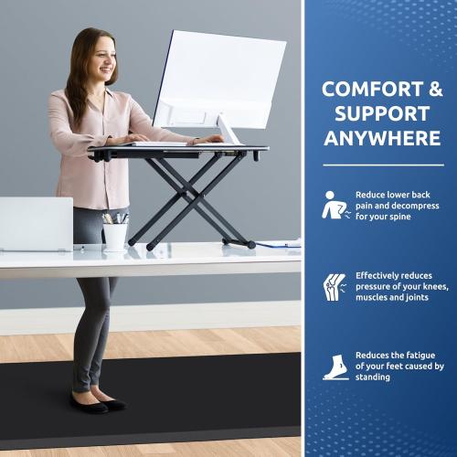 0.8 Thick Kitchen Mat Cushioned Anti Fatigue Rug Comfort Floor Mats | Water-Resistant, Non-Slip, Easy to Clean Comfort Floor Mat for Kitchen, Sink & Office, Multiple Colors & Sizes, 108 x 30