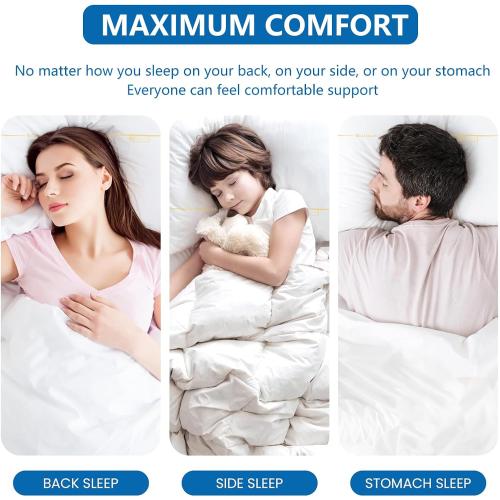 Miniluck Memory Foam Pillow,  0 pressure bonding,  slow rebound,  preventing cervical spondylosis , prevent facial wrinkles. Cooling Pillow with Washable Cover Sleeping Pillows.