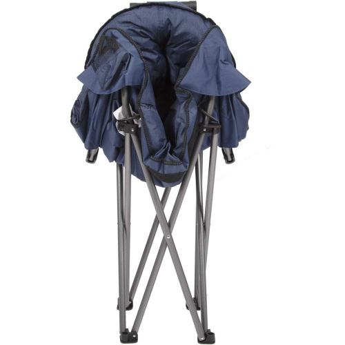 MacSports C932S-130, Blue Padded Cushion Outdoor Folding Lounge Patio Club Chair
