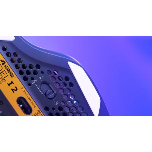 Glorious Gaming Model I 2 Wireless Gaming Mouse - Hybrid 2.4Ghz & Bluetooth, 75g Superlight, 9 Buttons (2 Swappable), RGB, PTFE Feet, MMO/MOBA/FPS, Long Battery Life, Side Thumb Rest - Black