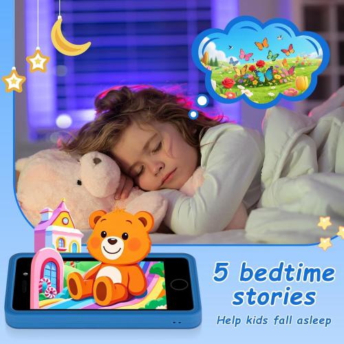 3.97 Touchscreen Kids Toys Smart Phone, Kids Phone with Games & Dual Camera, Toddler Toys Phone, Boys and Girls Learning Toy Phone for 3-9 Years Old (Blue)