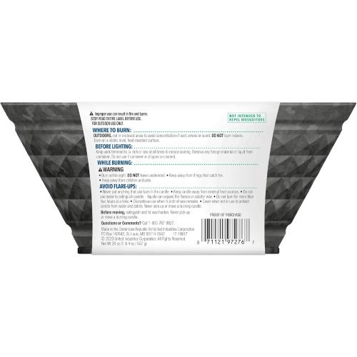 Cutter Outdoor Scented Candle Citronella and Mint Scent Brings Glow and Ambiance to Your Outdoor Space, 20 Ounces