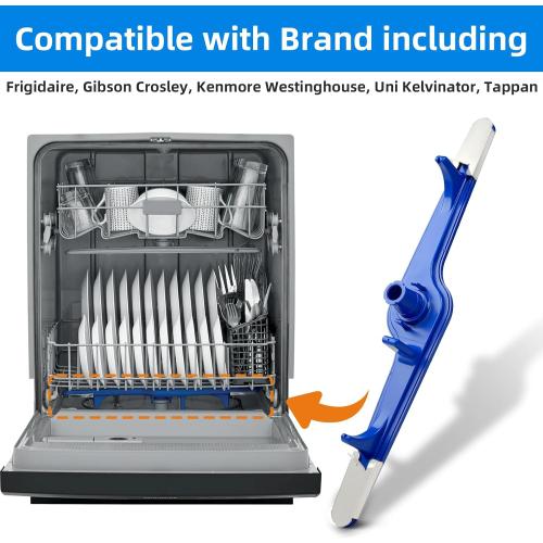 5304517203 Dishwasher Lower Wash Arm Assembly for Frigidaire kenmore Dishwashers Spray Arm -Replaces 154568001, 154568002, 5304506526, 154250901,154414101,1542508