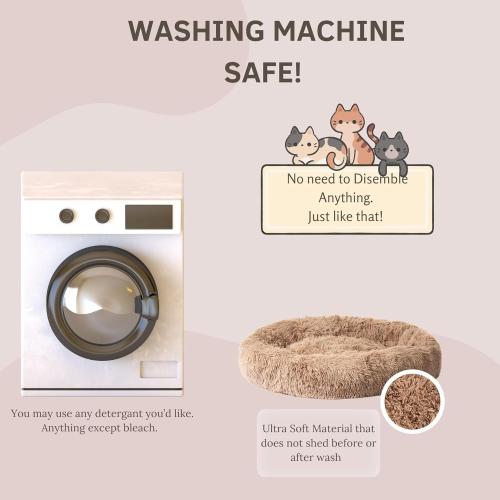 SIZE L JDR Luxury Pet Beds for Dogs and Cats| Donut Cuddler| Cozy Soft Material| Easy Machine Washable
