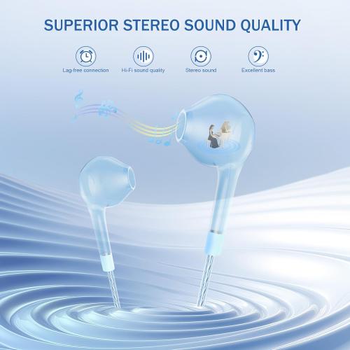 Earbuds Headphones with Microphone Pack of 5, Noise Isolating Wired Earbuds, Earphones with Powerful Heavy Bass Stereo, Compatible with Android, Phone, Laptops, MP3 and Other Interfaces (3.5mm)