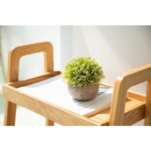 Velener White Mini Artificial Plant Topiary Ball Pot Set- Magnolia Flowers Cottagecore Decor Indoor Plant Shelf Home Office Small Desk Decorations Green Room Accessories Bathroom Kitchen Counter Aloe