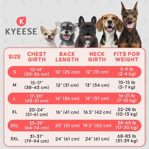 KYEESE Dog Coat Warm Pet Winter Puffer Coat with Leash Hole Soft Pet Sweater for Cold Weather Waterproof Dogs Jacket with Fleece Lined Thick Pets Clothes with Pocket Windproof Dog Coats for Small Dogs