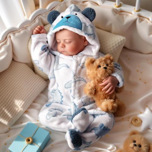 BABESIDE 20 Inch Reborn Baby Doll Boy, Full Vinyl Realistic Newborn | Poseable Full Vinyl Body, Hand-Painted Newborn Details, Clothes and Accessories and Gifts, Kids Ages 3