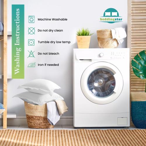 Euro Sham Covers 26x26 Set of 2 White 600 Thread Count 100% Egyptian Cotton Pack of 2 Euro 26x26 Pillow Covers Cushion Cover Cases Soft Skin Friendly European Size Decorative Square Pillow Shams
