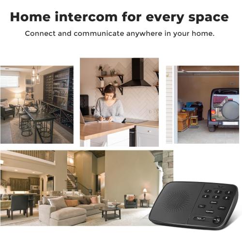 Hosmart UltraSpeak Pro Intercoms Wireless for Home, Two-Way Real-time Intercom Full Duplex Wireless Intercom System for Home Use, Clear Sound House Intercom System for Business with 1200 Feet Range