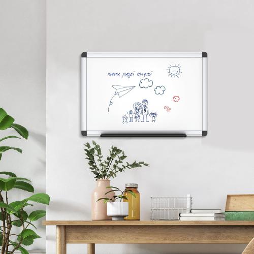 VIZ-PRO Magnetic Whiteboard/Dry Erase Board, Includes 1 Eraser & 2 Markers