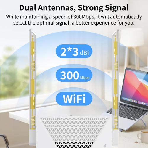 2026 Fastest WiFi Extender Signal Booster - Coverage Up to 9999 sq. ft, Easy Setup, Long Range WiFi Extender, Ethernet Port & Access Point, and Stable Internet Performance with 60  Devices