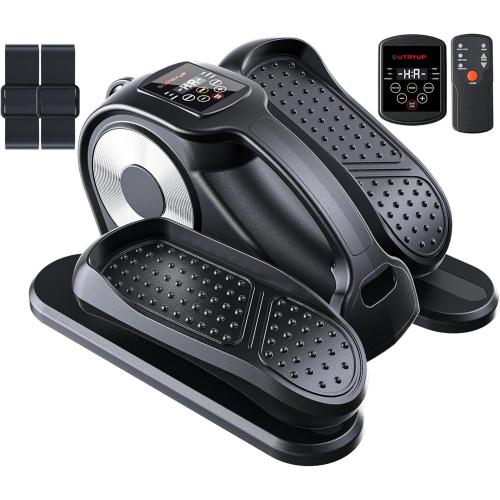 UTRYUP Under Desk Elliptical Machine, Electric Elliptical Machine While Sitting for Seniors with Remote Control, 12-Speed Adjustable & Quiet Operation, Compact Pedal Exerciser for Home or Office Use