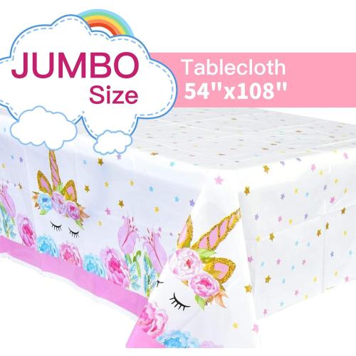 Unicorn Birthday Party Supplies - Best Value Unicorn Birthday Decorations Set with Unicorn Plates, Cups, Napkins, and Cutlery for Unicorn Party Themes, Perfect Unicorn Decorations for Girls