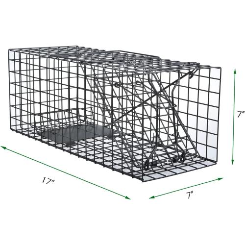 Black Live Squirrel Trap Heavy Duty Humane Animal Cage Trap