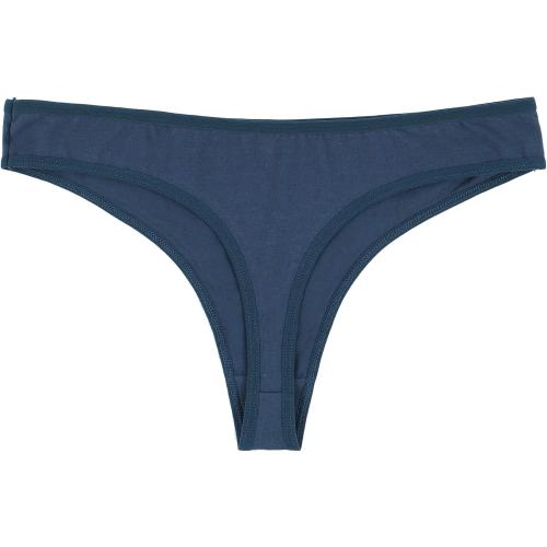 ELACUCOS 6 Pack Medium Women's Thongs Cotton Breathable Panties Bikini Underwear