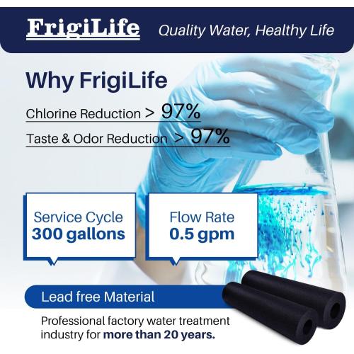 RWF5800A Refrigerator Water Filter Replacement for Frigidaire EPTWFU01 Pure Source Ultra II, Pure Source Ultra 2, EWF02, SCWFTCTO, CLCH128 GP006 DE022 and Pure Air Ultra 2 Air Filter 2 Combo