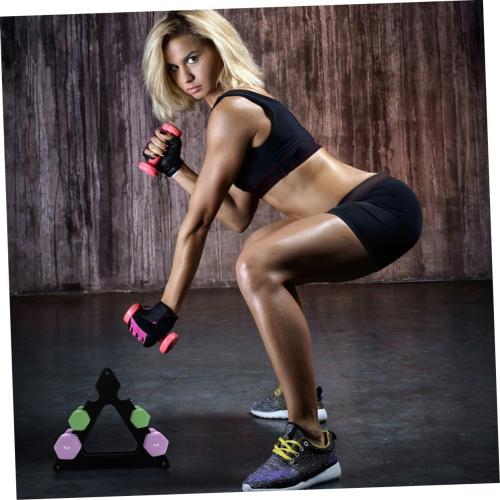 BESPORTBLE 2pcs Vertical Dumbbell Rack Stand Dumbbell Display Storage Fitness Equipment Accessories