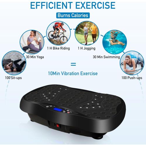 Vibration Plate Exercise Machine with Remote Control, Vibration Platform, Whole Body Workout Machine, Fitness Machine, Foots Massage, Pain Relief, Home Office (Missing remote control)