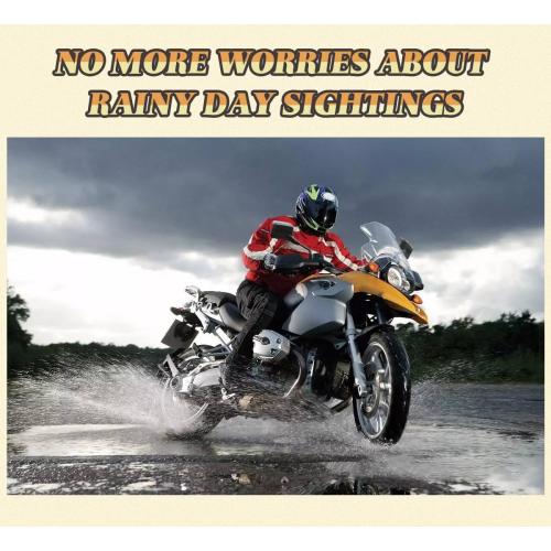 SHEJISI Motorcycle Mirrors 10mm,Suitable for Rain and Snow ATV Mirrors (2 Pack),Fits 7/8Handlebar Scooter、Moped、Dirt Bike,Compatible with Polaris Sportsman,Can Am Outlander,Honda Grom,Kawasaki Vulcan