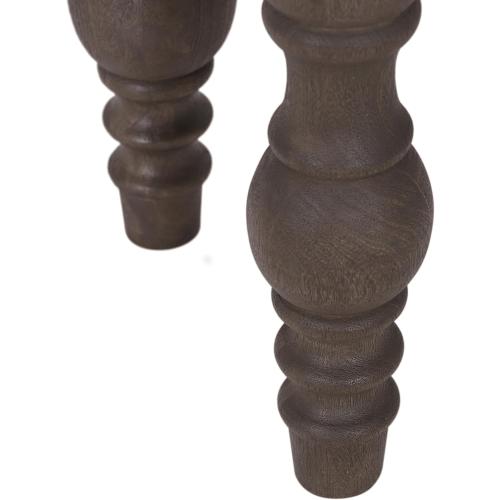 Casartis Living James French Country Side Table with Drawer (Coffee Brown)