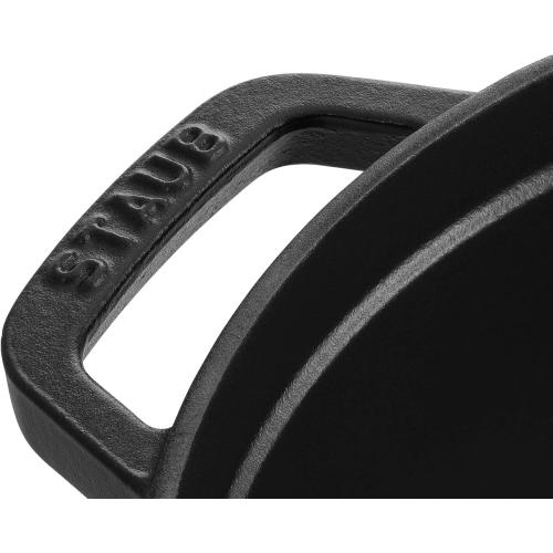 STAUB Cast Iron Dutch Oven 7-qt Round Cocotte, Made in France, Serves 7-8, Black Matte