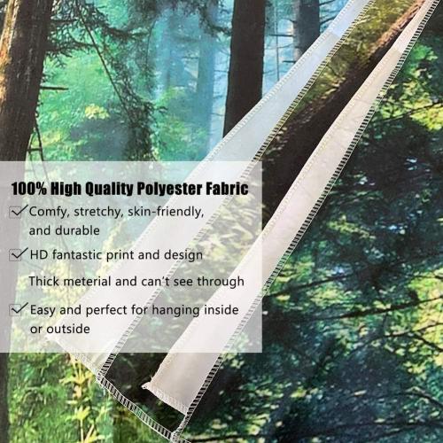 Llamazing Forest Tapestry - Magic Tapestry Curtain for Living Room & Bedroom (Morning Forest, 90.5''L70.8''W) XL