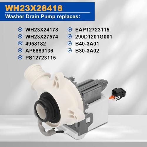WH23X28418 290D1201G003 WH23X24178 Drain Pump Fit for GE Hotpoint
