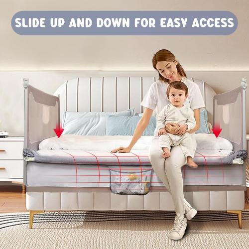 G TALECO GEAR Bed Rail for Toddlers, Stable Protective Bed Side Rails, Baby Bedrail Guard for Twin Full Queen & King Size Bed (78.7 Inch, 1 Piece)