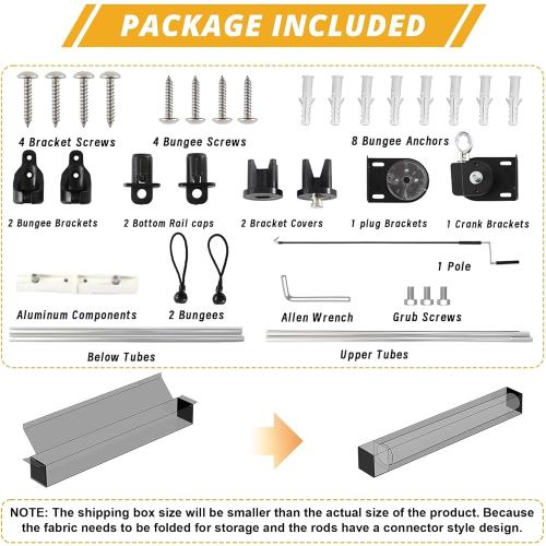 Outdoor Roller Shades，Cordless Patio Roller Up Blinds with Shade Cloth for Porch Gazebo Pergola Balcony Backyard，Mocha，36 Wx72 H